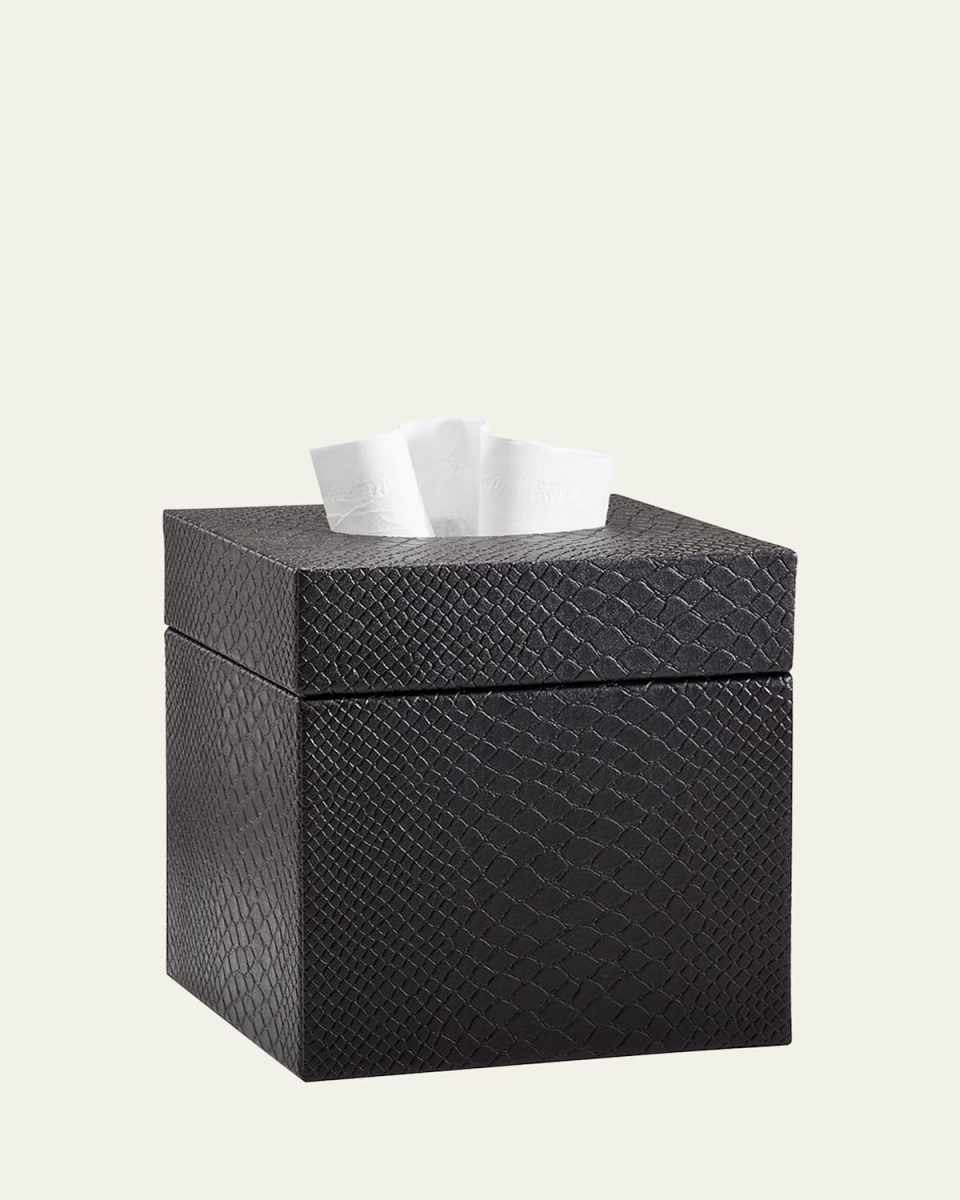 Conda Tissue Box Cover, Black